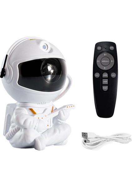 Astronot Projektör Yıldızlı Galaxy Yıldız Projektör Gece Lambası Yatak Odası Odası Dekoratif Nightlights Için LED Lamba B (Yurt Dışından)