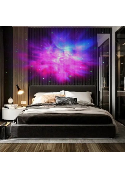 Astronot Projektör Yıldızlı Galaxy Yıldız Projektör Gece Lambası Yatak Odası Odası Dekoratif Nightlights Için LED Lamba B (Yurt Dışından)