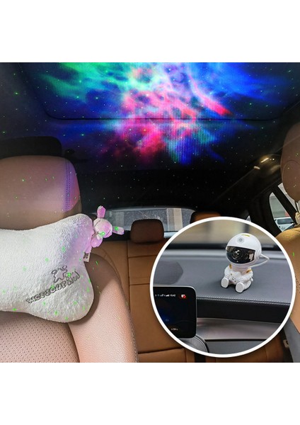 Astronot Projektör Yıldızlı Galaxy Yıldız Projektör Gece Lambası Yatak Odası Odası Dekoratif Nightlights Için LED Lamba B (Yurt Dışından)