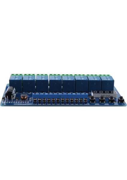 Dc 8V-36V 8 Kanallı Çok Fonksiyonlu Zaman Geciktirme Röle Arayüzü Devre Kartı Modülü Işık Çift Kırmızı Ekran ile (Yurt Dışından) modelleri
