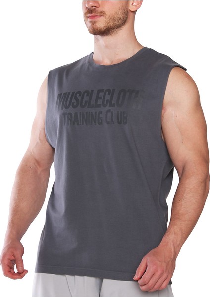 Training Club Drop Arm Kolsuz T-Shirt Füme