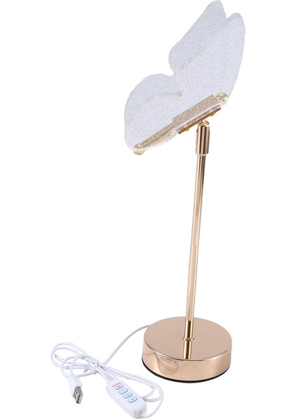 Kelebek Masa Lambası Iç Aydınlatma Düğmesi Ev Dekorasyon Yatak Odası Başucu Oturma Odası Masa Lambası Plug-In Modeli (Yurt Dışından)