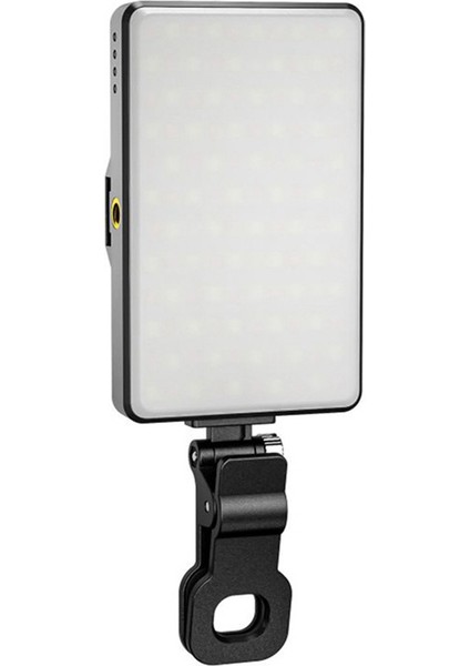 LED Yüksek Güçlü Şarj Edilebilir Klip Dolgu Işığı Telefon, Ped, Makyaj, Selfie, Vlog Için Ayarlanabilir Taşınabilir Lamba (Yurt Dışından)