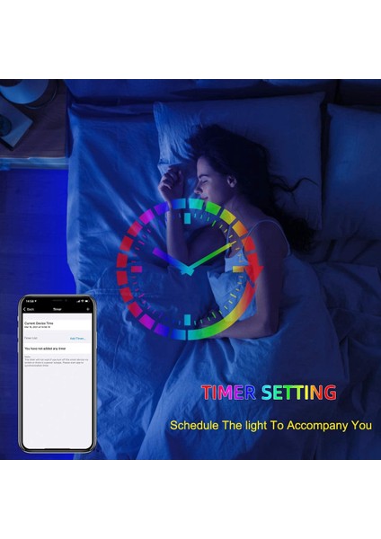 20M 360 LED Şerit, Akıllı LED Peri Işıkları, Bluetooth Uygulama Kontrolü, Renk Değiştirme, Müzik Sync LED Şeritler, Ab Tak (Yurt Dışından)