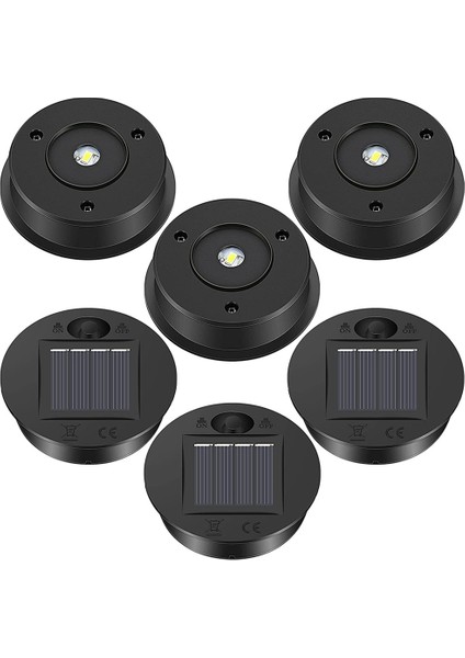 6 Adet Güneş Işıkları Yedek Üst 7 Lümen Güneş Fener Parçaları Açık Asılı Için LED Güneş Paneli Fener Kapağı Işıkları (Yurt Dışından)