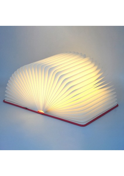 3D Katlanır LED Gece Lambası Rgb USB Şarj Kitap Işık Dekor Yatak Odası Masa Masa Lambası Çocuk Doğum Günü Hediyesi Için Kahverengi (Yurt Dışından)