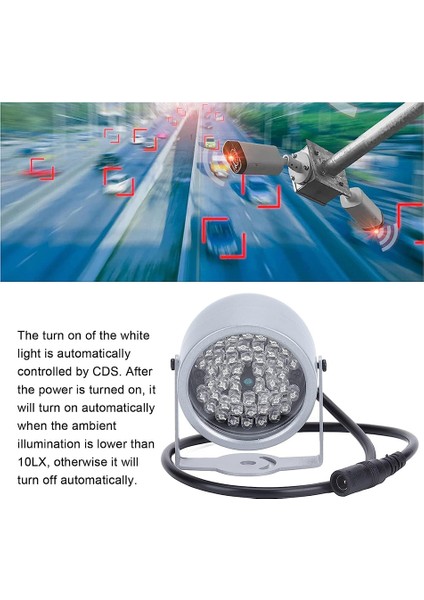 Ir Aydınlatıcılar, Gece Görüşü Kızılötesi Işık 48 LED Gece Görüşü Su Geçirmez Lamba Iç Mekan Için Ir Kızılötesi Işık (Yurt Dışından)