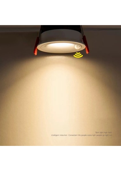 Anti-Led Indüksiyon Spot Işığı Dar Gömülü Ultra-Ince 9W Yemek Ofis Yatak Odası Aydınlatması Için LED Downlight 4000K (Yurt Dışından)