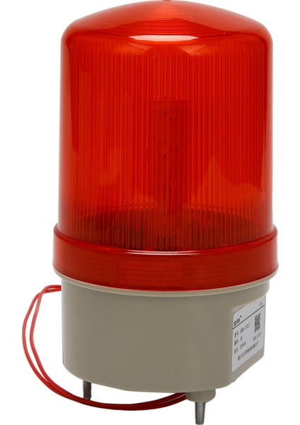 Endüstriyel Yanıp Sönen Sesli Alarm Işığı, BEM-1101J 220V Kırmızı LED Uyarı Işıkları Akustik-Optik Alarm Sistemi Dönen Işık Acil Durum LED Strobe (Yurt Dışından)