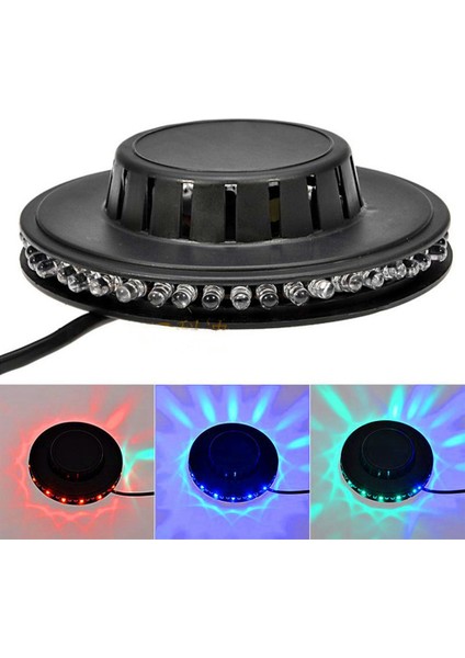 8 W Mini Disko Işığı 48LED Rgb Parti Sahne Duvar Arka Işık Dekorasyon Flaş Işığı Lazer Renkli Işın Müzikli Işık Ab Tak (Yurt Dışından)