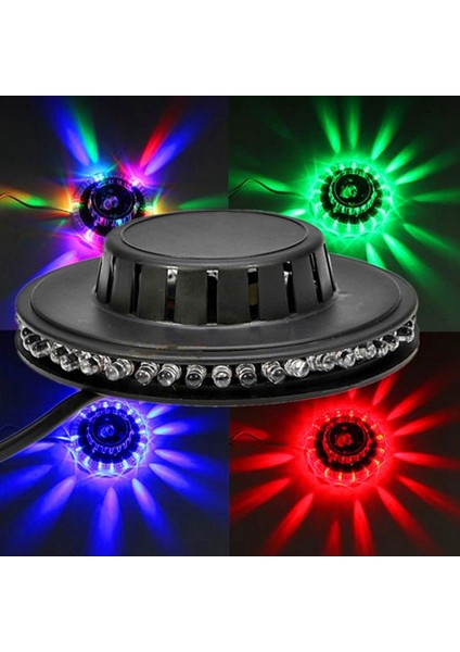 8 W Mini Disko Işığı 48LED Rgb Parti Sahne Duvar Arka Işık Dekorasyon Flaş Işığı Lazer Renkli Işın Müzikli Işık Ab Tak (Yurt Dışından)