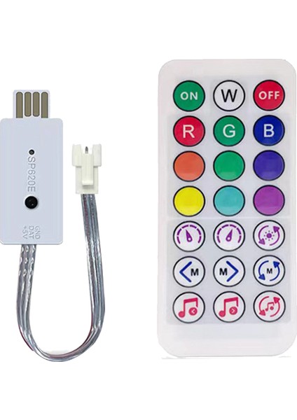 DC5V SP620E USB Bluetooth Müzik Piksel Denetleyici Rf Uzaktan WS2812 Rgb LED Şerit Işıklı Bant (Yurt Dışından)