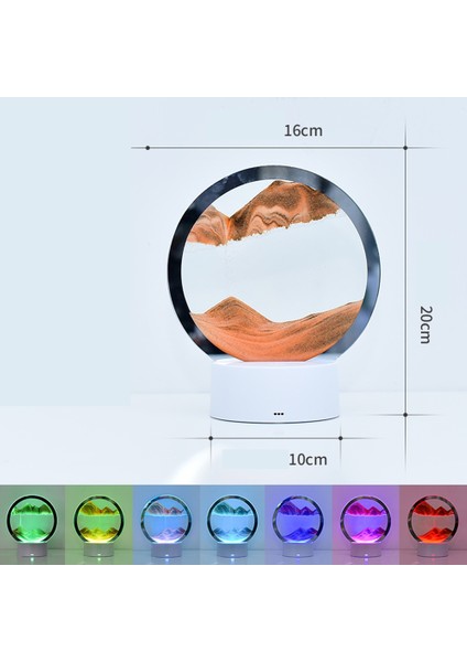 Masa Lambası LED Lamba Renkli 3 Rgb Işıklar Ev Ofis Masa Lambası Dekor Siyah (Yurt Dışından)