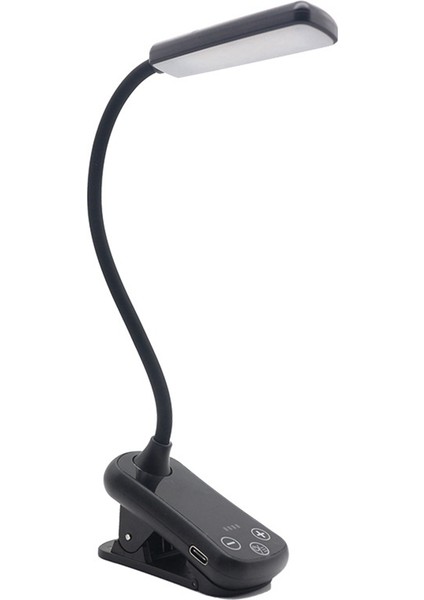 LED Klip Kitap Işığı 3 Renk 8 Parlaklık USB Şarj Edilebilir Işık Taşınabilir Okuma Işığı Kitap Lambası Mini Masa Lambası (Yurt Dışından)