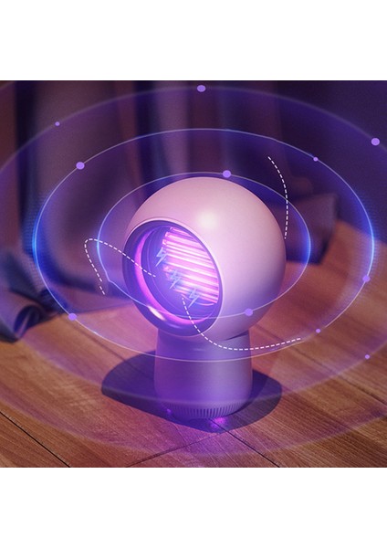 Elektrik Çarpması Sivrisinek Lambası Ev Dilsiz Taşınabilir USB Şarj Edilebilir LED Gece Lambası Güçlü Emiş Sivrisinek Lambası, Mavi (Yurt Dışından)