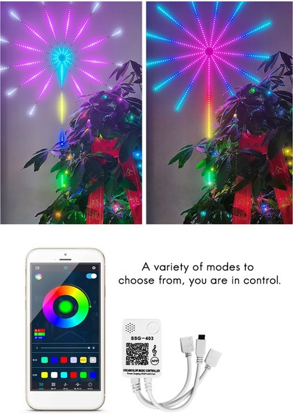 LED Müzikli Işık Şeridi 30LED/M Rgb Bluetooth Tam Renkli Yıldızlı Noel Atmosferi Düğün Dekorasyon Işıkları Abd Plug (Yurt Dışından)