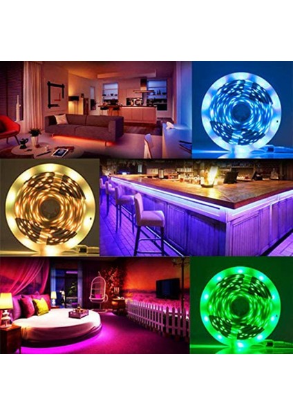 Renk Değiştiren Müzik Senkronizasyonu ile LED Işık Rgb Işıklar 44 Kızılötesi Uzaktan Kumanda Ev Partisi Için LED Işıklar 2 M B (Yurt Dışından)
