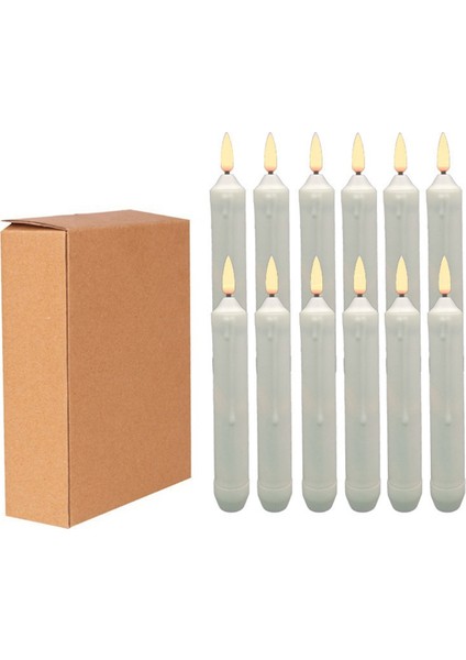 Simülasyon Gözyaşları Elektronik Mum LED Işık 12 Adet/kutu Sarı Flaş 2.0X15.5 cm Çok Fonksiyonlu Mum Işıkları (Yurt Dışından)