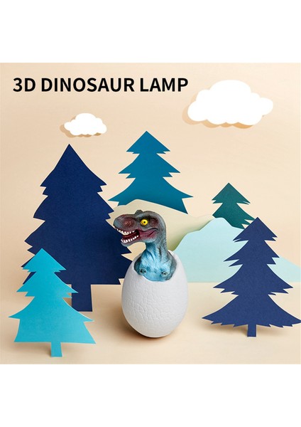 3D Gece Lambası Tyrannosaurus Yumurta Masa Lambası 16 Renk Dokunmatik Uzaktan Kumanda Karikatür Masa Lambaları Çocuk Ev Dekor Için (Yurt Dışından)