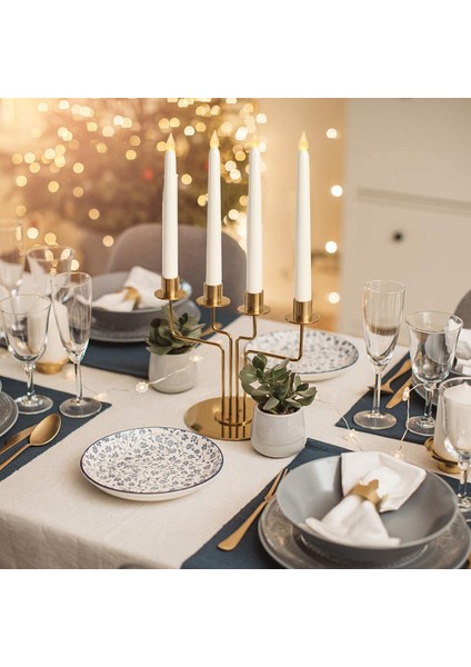 6 Adet Alevsiz Konik Mumlar 10 Tuşlu Uzaktan Zamanlayıcı ile Titreşen, Kumandalı LED Şamdanlar Pencere Mumları (Yurt Dışından) fırsatları