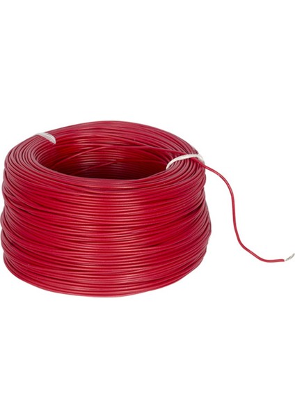H03V-K 0.22 MM BAKIR ÇOK DAMARLI DEVRE MONTAJ KABLOSU KIRMIZI (0.22MM2 100 METRE)