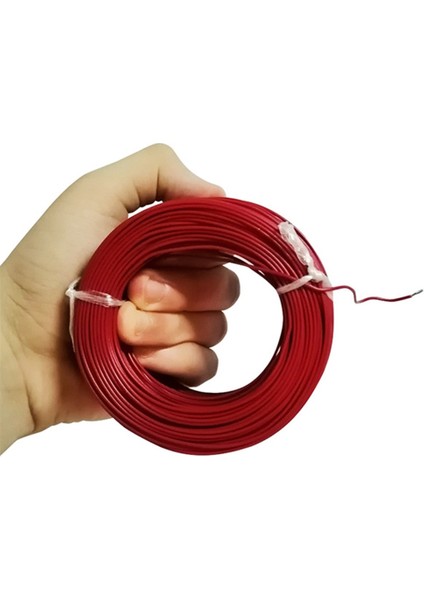 H03V-K 0.22 MM BAKIR ÇOK DAMARLI DEVRE MONTAJ KABLOSU KIRMIZI (0.22MM2 100 METRE)