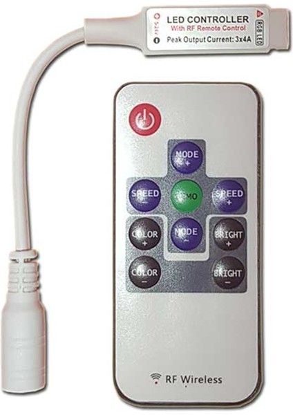 5 VOLT - 24 VOLT MİNİ KUMANDALI RGB KONTROL DEVRESİ
