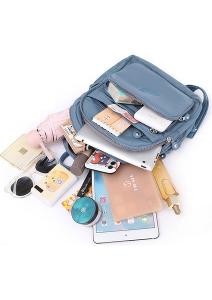 Kadın Günlük Küçük Sırt Çantası - Açık Mavi (Yurt Dışından) fırsatları