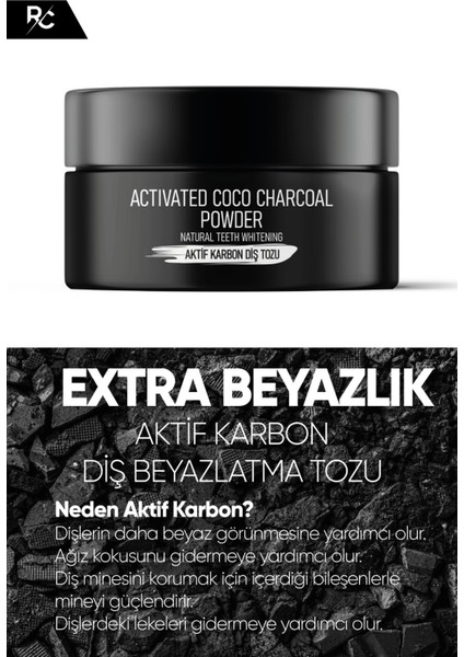 Premium Aktif Karbon Diş Temizleme Tozu 40Gr