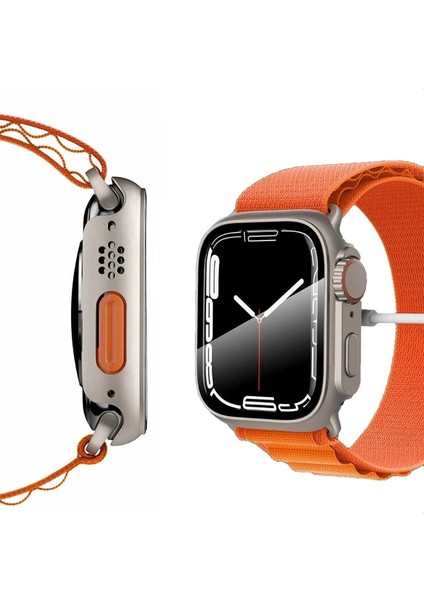 Apple Watch Series 7 8 45MM Kılıf Kasa ve Ekran Koruyucu Watch Ulltra 49MM Görünümlü Kasa Çevirici indirimleri