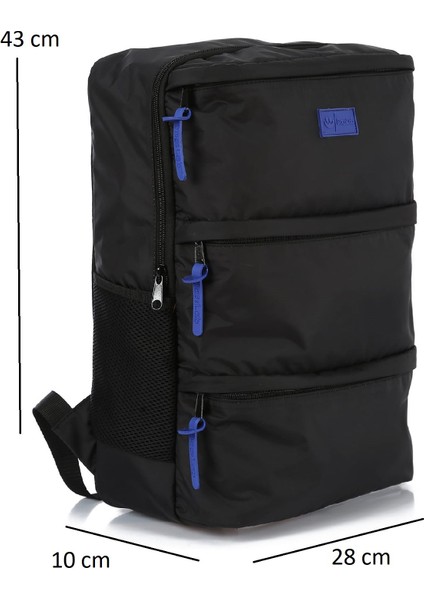 Siyah Renk Su Geçirmez Kumaş Sırt Çantası 1012 fiyatları