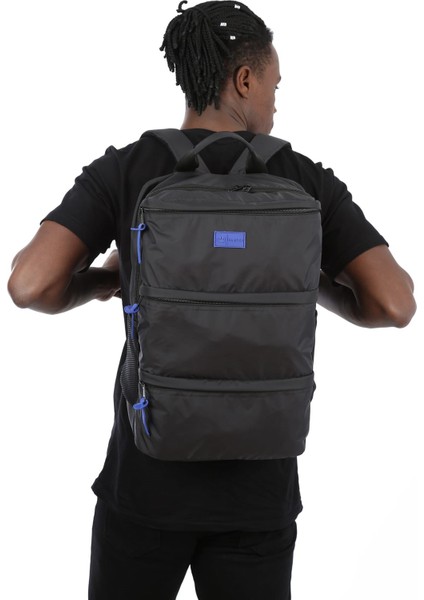 Siyah Renk Su Geçirmez Kumaş Sırt Çantası 1012 modelleri