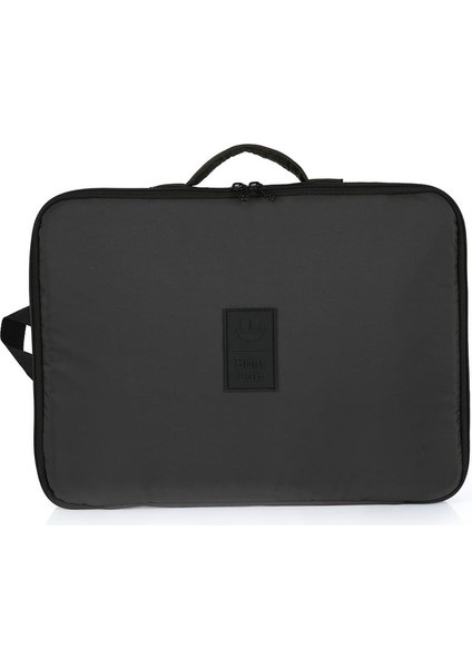 Gri Su Geçirmez Kumaş Laptop Çantası