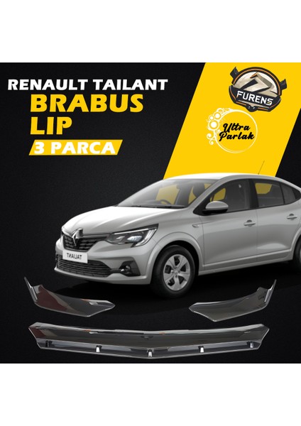 Renault Taliant 2021 Sonrası Uyumlu Brabus Ön Lip 3 Parça Kanatlı Lip