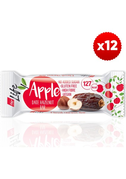 Life elmalı Hurma Bar 30 gr 12'li modelleri