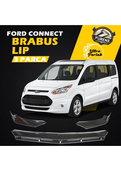 Ford Connect Uyumlu Brabus Ön Lip 3 Parça Kanatlı Lip