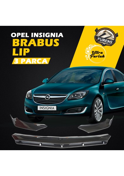 Opel Insignia A 2008-2017 Uyumlu Brabus Ön Lip 3 Parça Kanatlı Lip