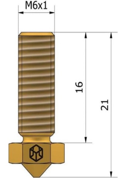 0.8mm Volcano Nozzle - Artillery Sidewinder X1/x2 Uyumlu Standart