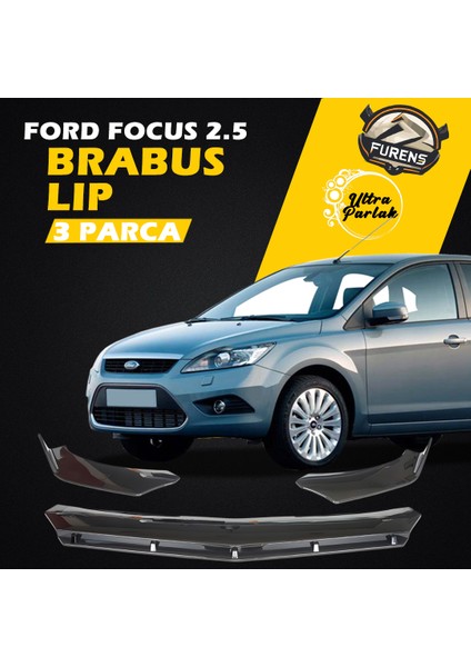 Ford Focus 2,5 2008-2011 Kasa Uyumlu Brabus Ön Lip 3 Parça Kanatlı Lip