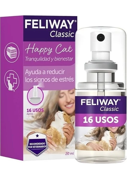 Classic Sprey Kediler Için Sakinleştirici Sprey 20 ml