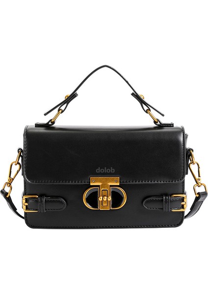 Seyahat Usta Kadın Çantası Kadın Yeni Moda Siyah Çanta Sonbahar Sonbahar ve Kış Tek Omuz Crossbody Kadın Çantası (Yurt Dışından)