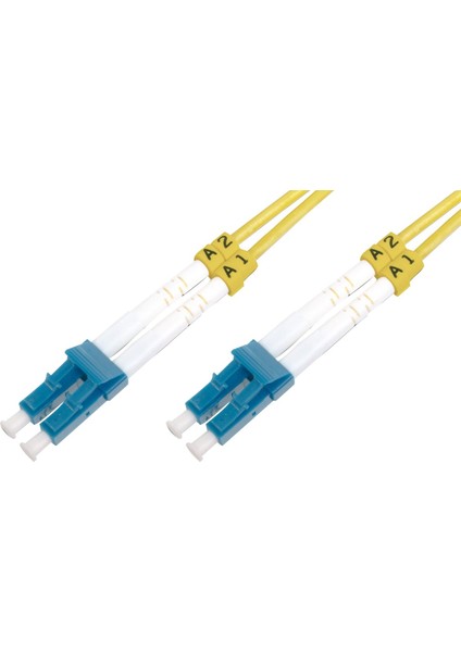 LC-LC Fiber Optik Patch Kablo, 9/125 µ, Singlemode, 3.0mm, Duplex, OS2, LSZH, 20 metre