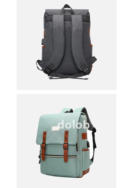 Erkekler ve Kadınlar Için Yeni Naylon Sırt Çantası, Büyük Kapasiteli USB Şarj Iş Moda Bilgisayar Sırt Çantası (Yurt Dışından) fırsatları