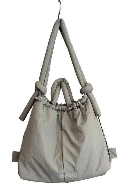 Naylon Sırt Çantası Kadın Aşağı Dolu Pamuklu Moda Öğrenci Okul Çantası Taşınabilir Kozmetik Çantası Rahat Omuz Çantası (Yurt Dışından)