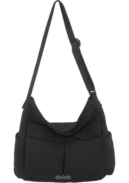 Edebi Gençlik Omuz Çantası Büyük Kapasiteli Kanvas Çanta Yaz Üniversite Öğrencisi Sınıf Çanta Crossbody Çanta Kadın Çantası (Yurt Dışından)