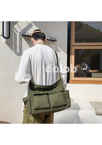 Edebi Gençlik Omuz Çantası Büyük Kapasiteli Kanvas Çanta Yaz Üniversite Öğrencisi Sınıf Çanta Crossbody Çanta Kadın Çantası (Yurt Dışından) fiyatları