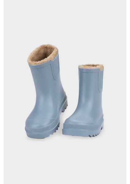 Suya Dayanıklı Içi Kürklü Yağmur Çizmesi Unisex Çocuk Yağmur Çizmesi W10290 modelleri