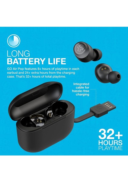 Jlab Go Air Pop Twireless Kulaklık - Siyah indirimleri