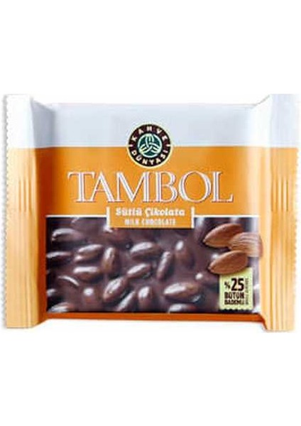 Tambol Tam Bademli Sütlü Tablet Çikolata 77 G