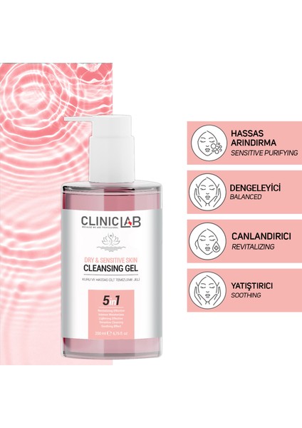 Kuru ve Hassas Cilt Temizleme Jeli 200 mL